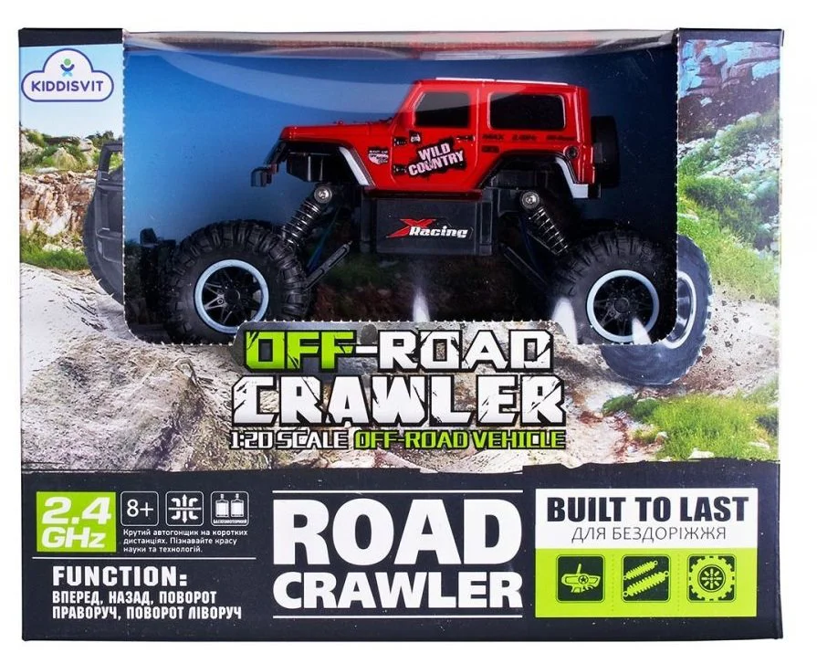 Masina cu telecomanda Sulong Toys Wild Country off-road Crawler, rosie, 1:20