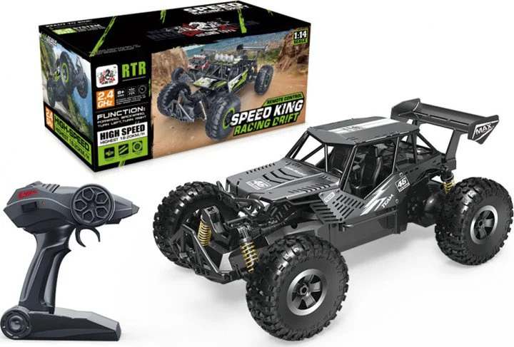 Masina cu telecomanda Sulong Toys Speed King off-road Crawler, negru metal, 1:14
