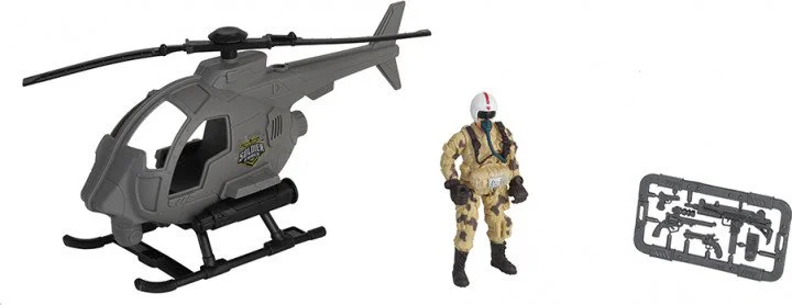 Set de joaca Chap Mei cu soldati Patrol Helicopter foto
