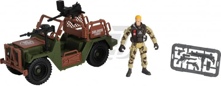 Set de joaca Chap Mei cu soldati Patrol Jeep foto