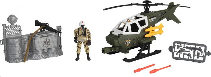 Set de joaca Chap Mei cu soldati Helicopter Swift Attax foto