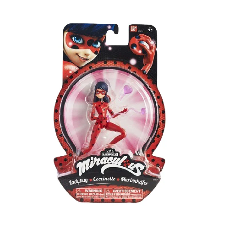 Papusa Miraculous Ledy Bug si Super Cat, 14 cm