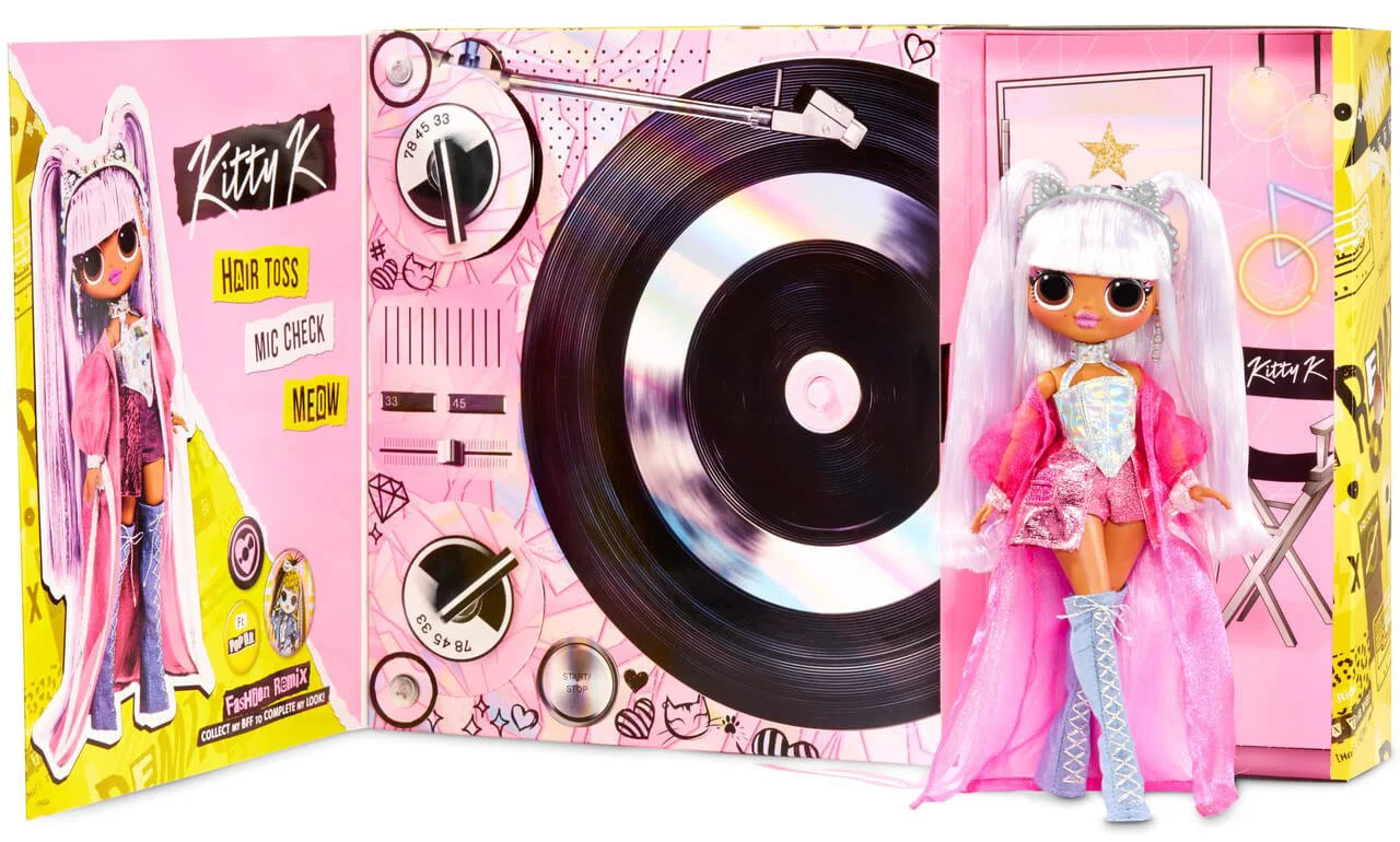 Papusa L.O.L. Surprise! Seria O.M.G. Remix Kitty K foto