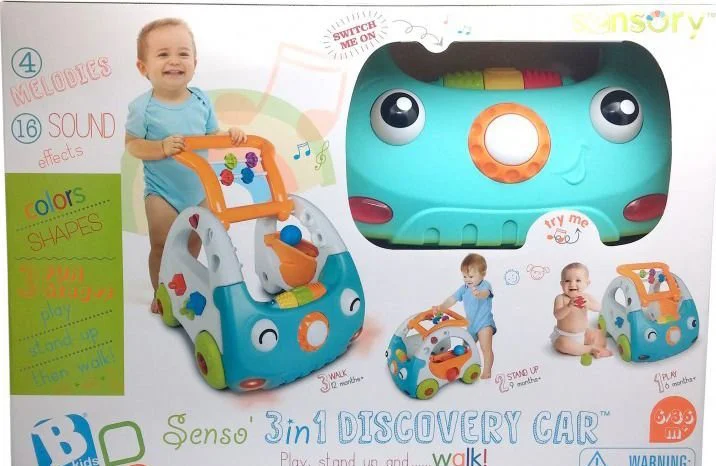 Centru interactiv de dezvoltare Sensory B Kids 3 in 1 Automobilul meu foto