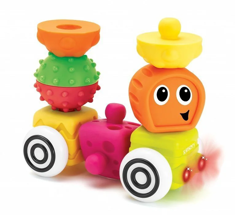 Set constructor Sensory B Kids 12 cuburi foto