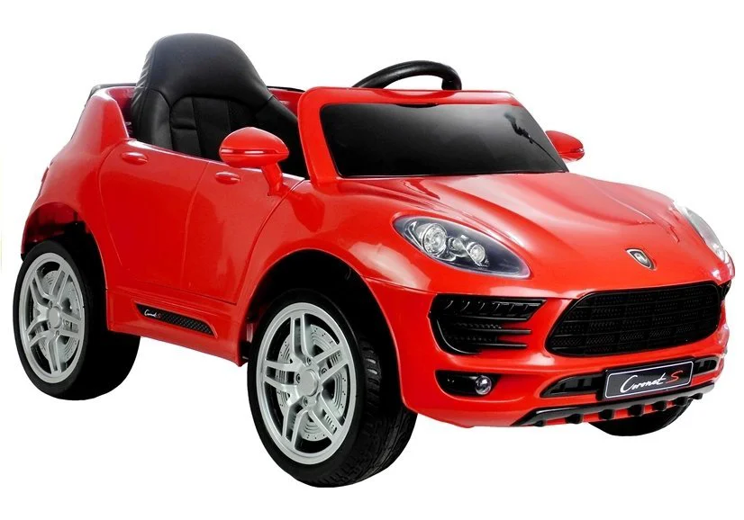Masina electrica LEANTOYS Cornet S culoare rosie cu 2 motoare foto