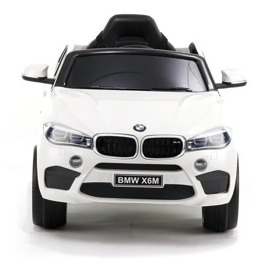 Masina electrica LEANTOYS BMW X6M culoare alba, cu 2 motoare foto
