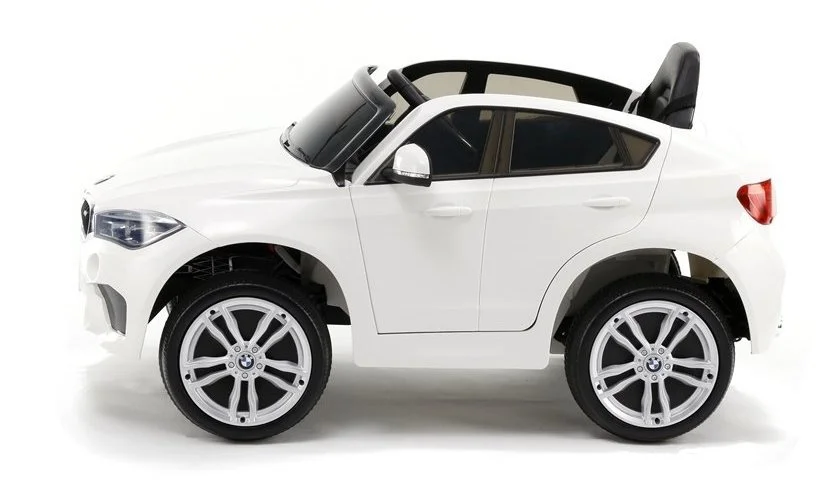 Masina electrica LEANTOYS BMW X6M culoare alba, cu 2 motoare foto