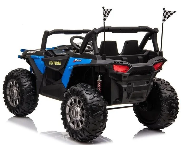 Masina electrica LEANTOYS Jeep JC999 culoare albastra, cu 2 locuri, 4 motoare foto