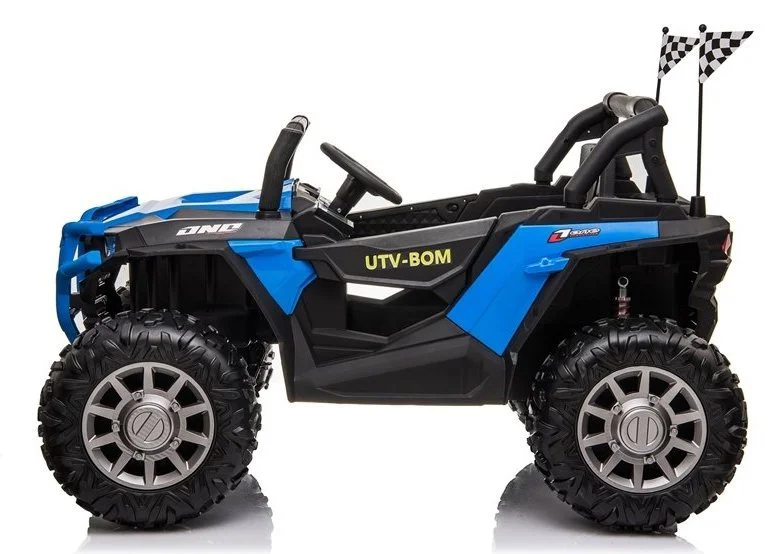 Masina electrica LEANTOYS Jeep JC999 culoare albastra, cu 2 locuri, 4 motoare foto