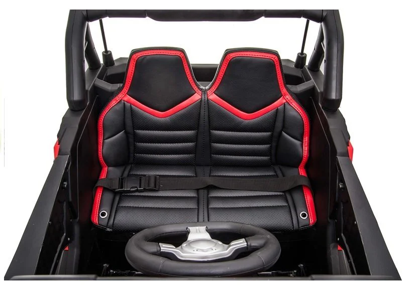 Masina electrica LEANTOYS Jeep JC999 culoare albastra, cu 2 locuri, 4 motoare foto