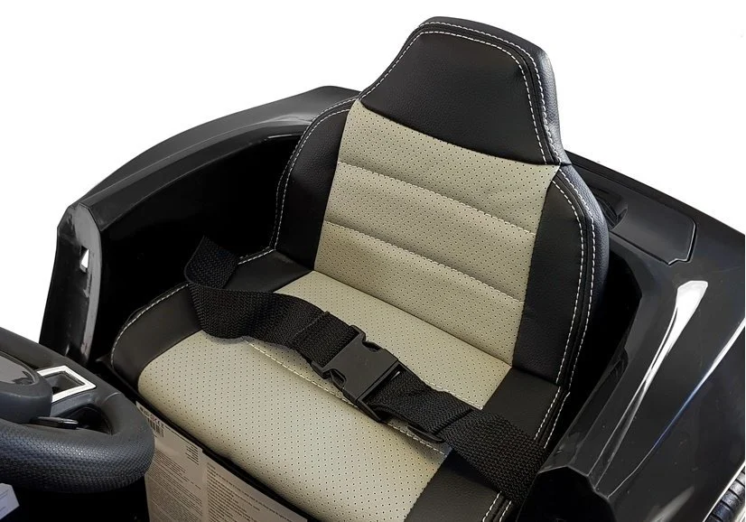 Masina electrica LEANTOYS Politie BBH0007, culoare neagra, 2 motoare foto