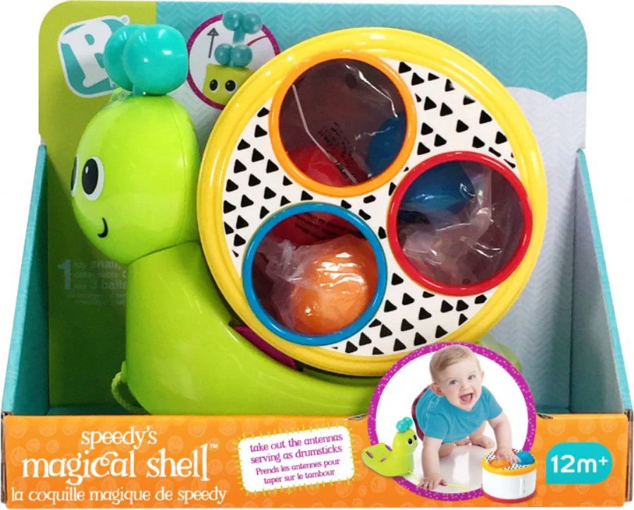 Jucarie de dezvoltare Sensory B Kids Melc cu bile foto