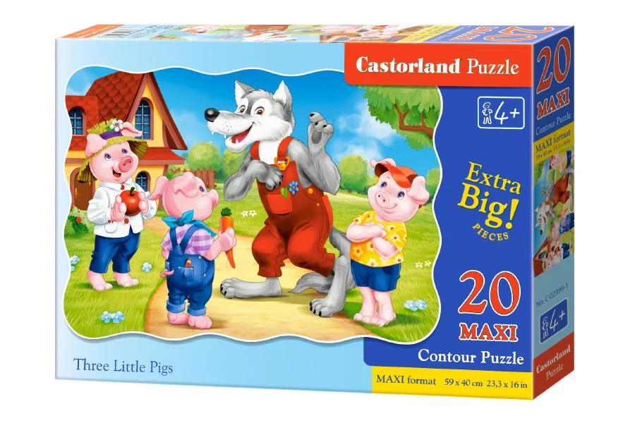 Пазл Касторланд Three Little Pigs, 20 эл. foto