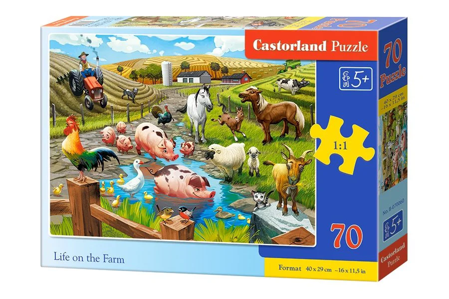 Puzzle Castorland Life on the Farm, 70 MIDI piese foto