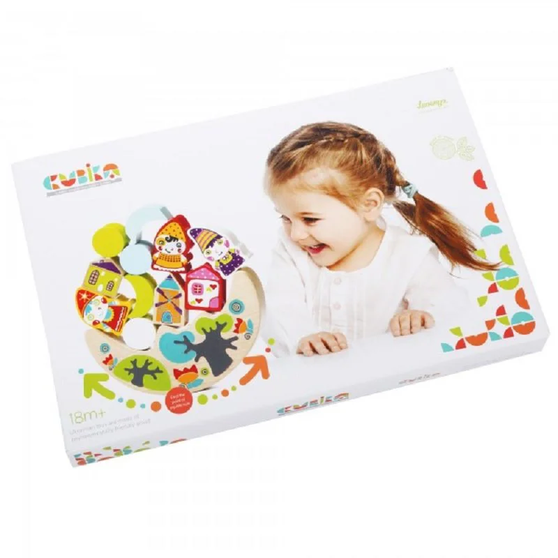 Jucarie-echilibru din lemn Cubika Figurine amuzante foto