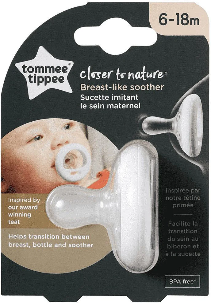 Suzeta ortodontica din silicon Tommee Tippee Closer to Nature (6-18 luni) foto