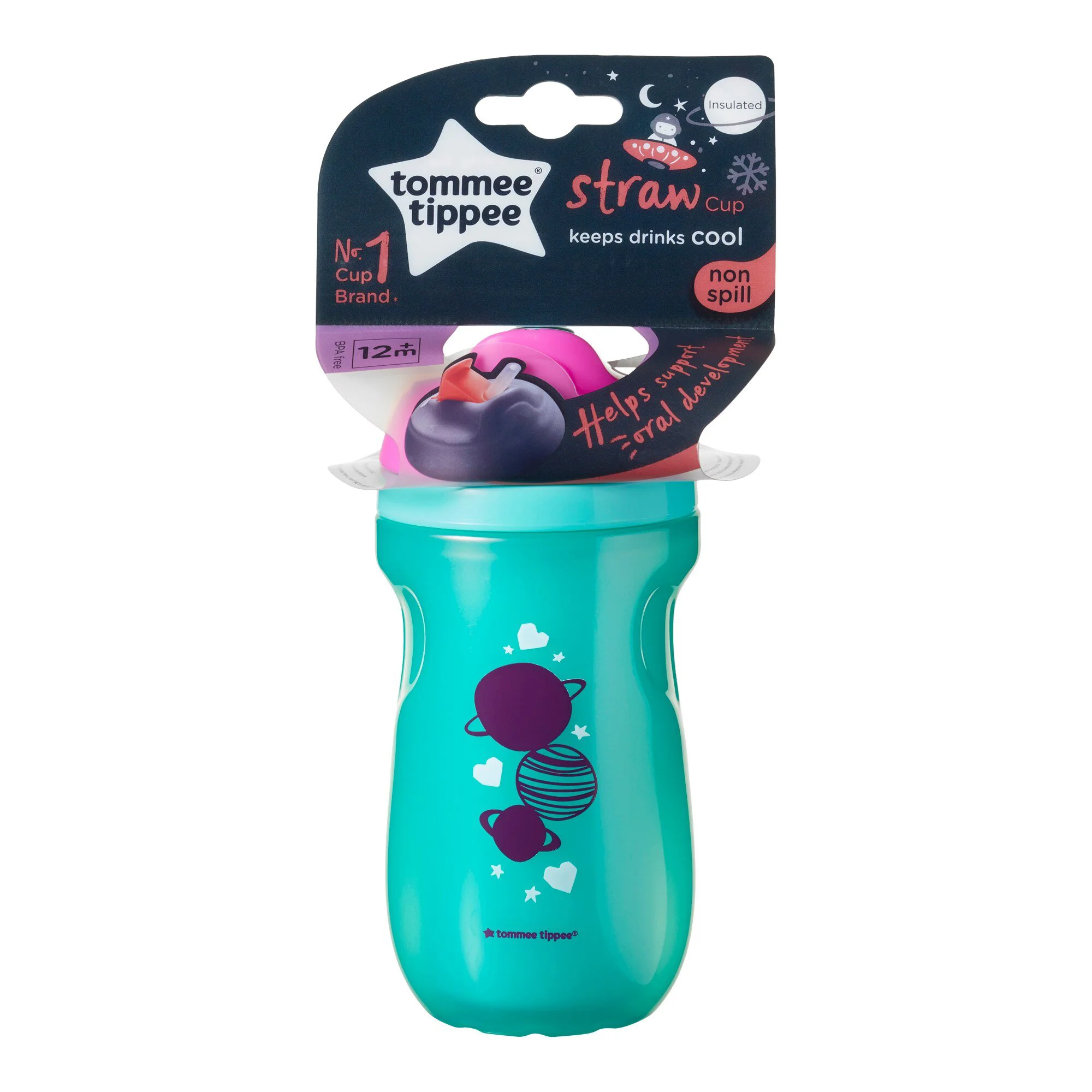 Cana cu pai izoterma Tommee Tippee anti-curgere (12+ luni), 260 ml foto