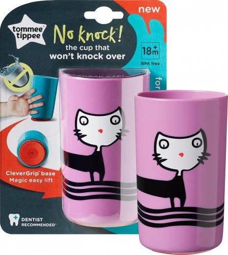 Чашка Tommee Tippee No Knock Pink (18+ мес.), 300 мл