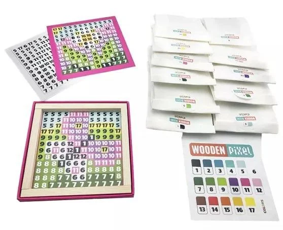 Mozaica din lemn Cubika Wooden Pixels 2 "Magie" foto
