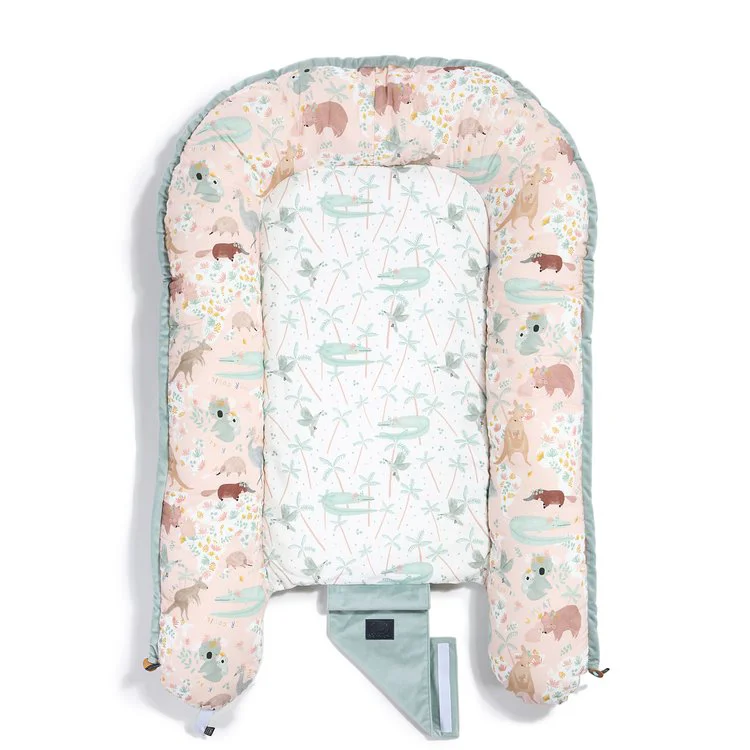 Babynest La Millou Velvet Collection - Dundee & Friends Blue - Dark Grey foto