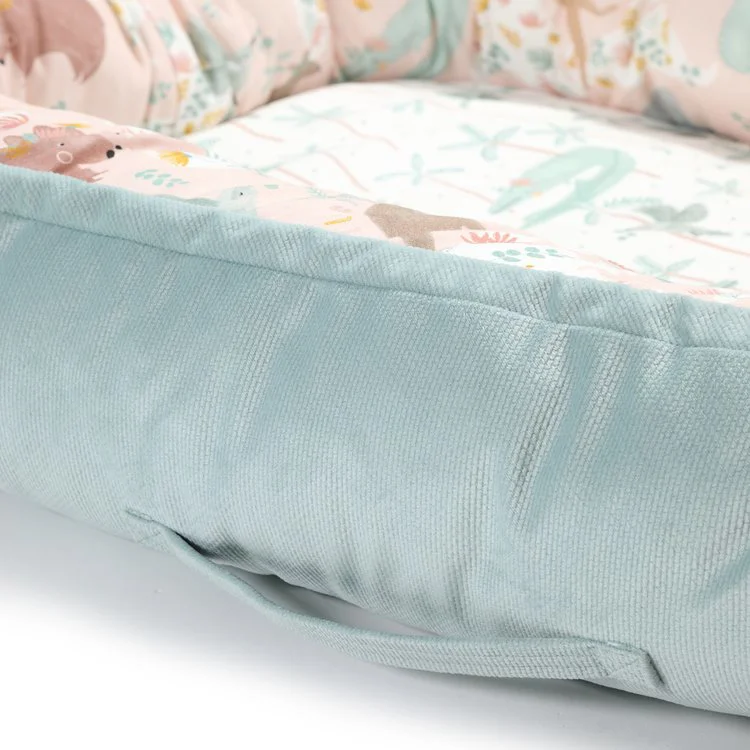 Babynest La Millou Velvet Collection - Dundee & Friends Blue - Dark Grey foto