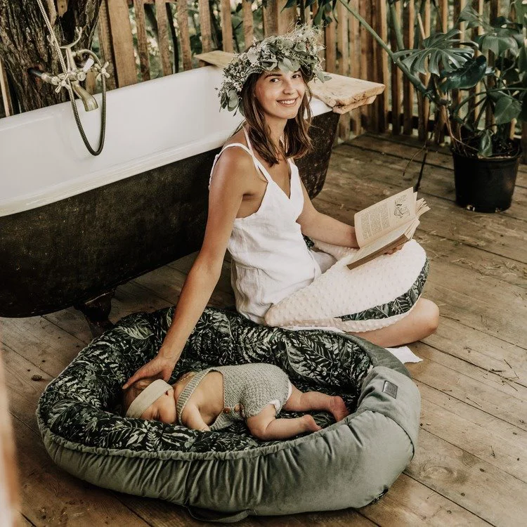 Babynest La Millou Velvet Collection - Dundee & Friends Pink - Smoke Mint foto
