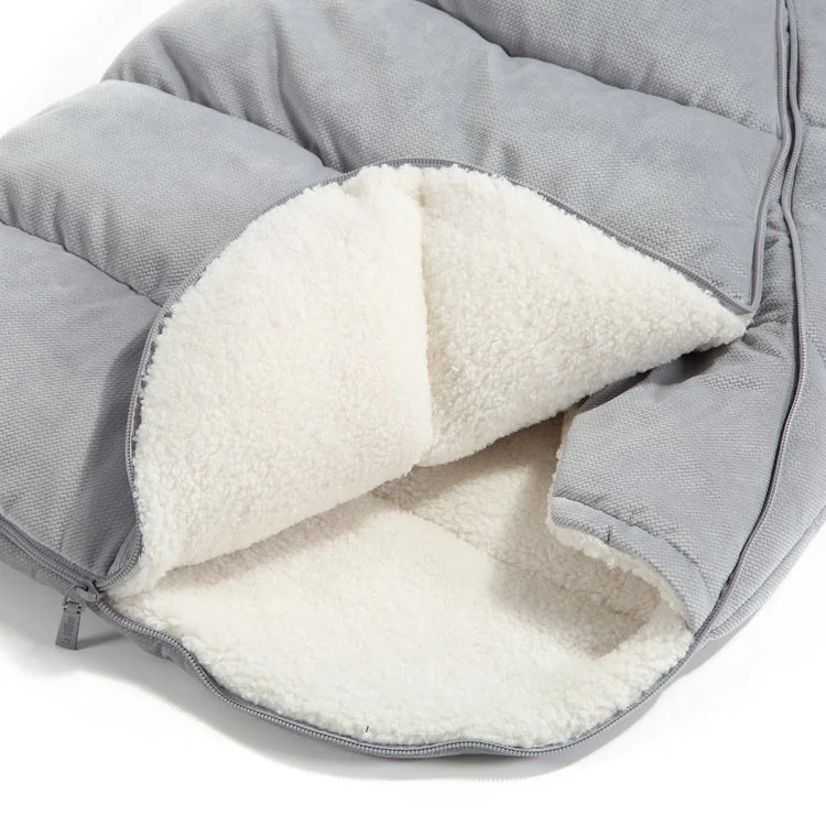 Husa De Iarna Pentru Carucior La Millou - Baby - Velvet Collection - Dark Grey