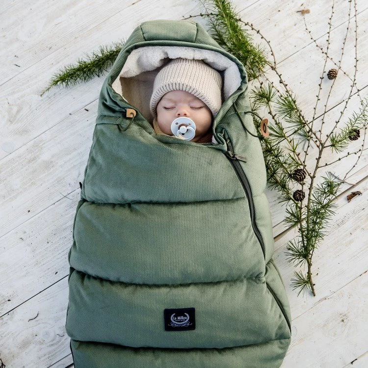 Husa De Iarna Pentru Carucior La Millou - Baby - Velvet Collection - Royal Navy