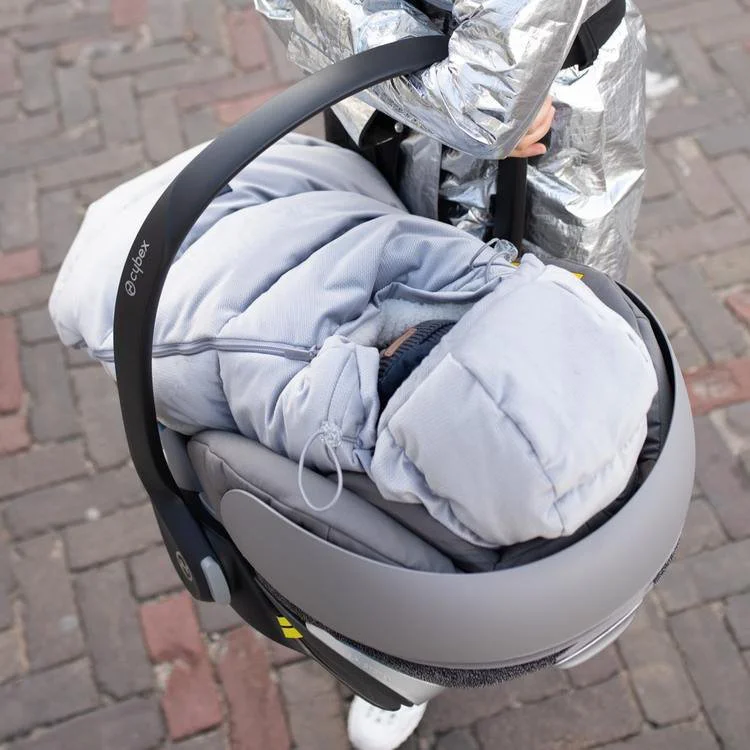 Husa De Iarna Pentru Carucior La Millou - Baby - Velvet Collection - Royal Navy