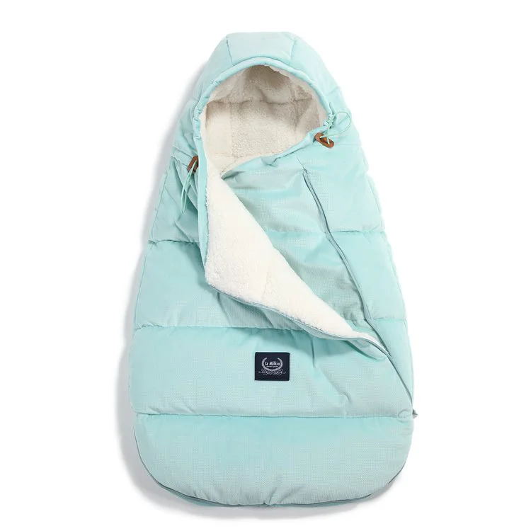 Husa de iarna pentru carucior La Millou - Baby - Velvet Collection - Audrey Mint