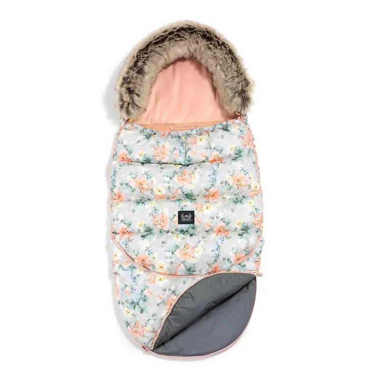 Husa de iarna pentru carucior La Millou - Combo - Blooming Boutique & Powder Pink