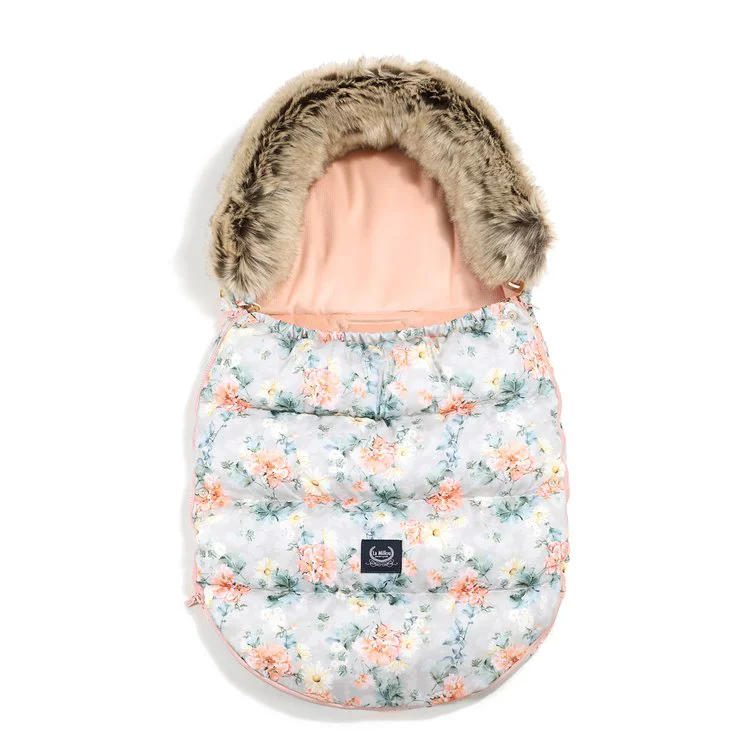 Husa de iarna pentru carucior La Millou - Combo - Blooming Boutique & Powder Pink