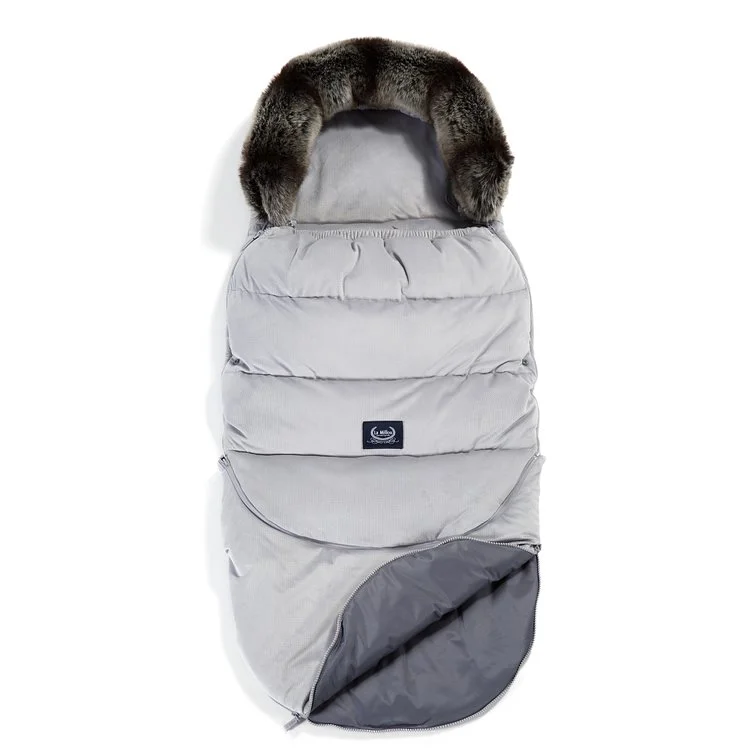 Husa de iarna pentru carucior La Millou - Combo - Velvet Collection - Dark Grey