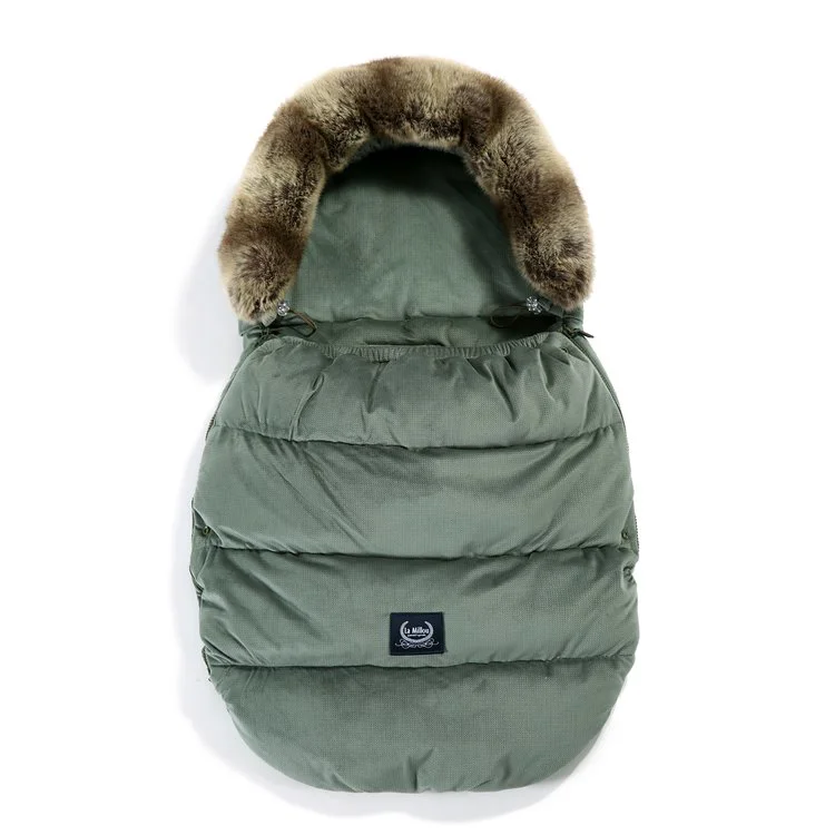 Husa de iarna pentru carucior La Millou - Combo - Velvet Collection - Khaki