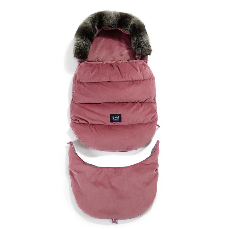 Husa de iarna pentru carucior La Millou - Combo - Velvet Collection - Mulberry
