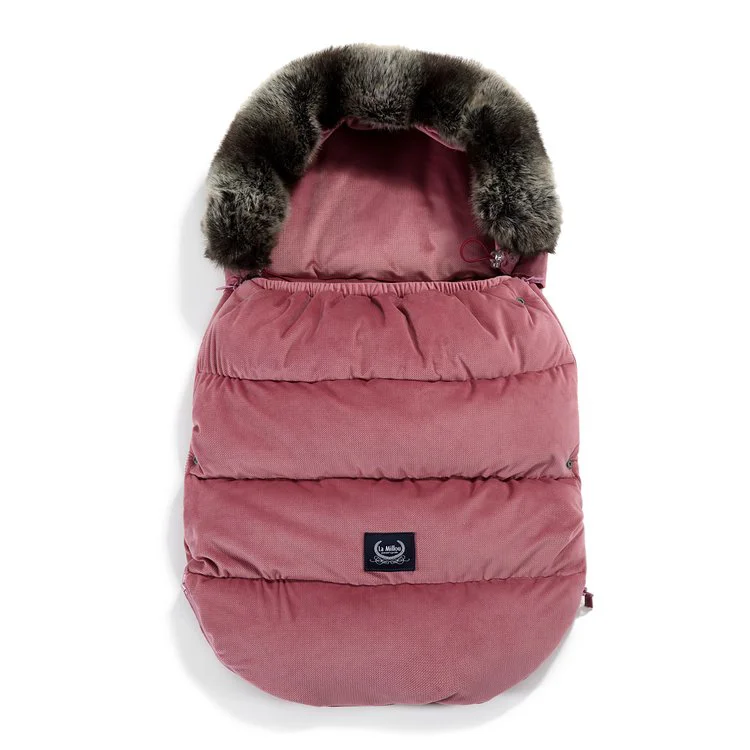 Husa de iarna pentru carucior La Millou - Combo - Velvet Collection - Mulberry
