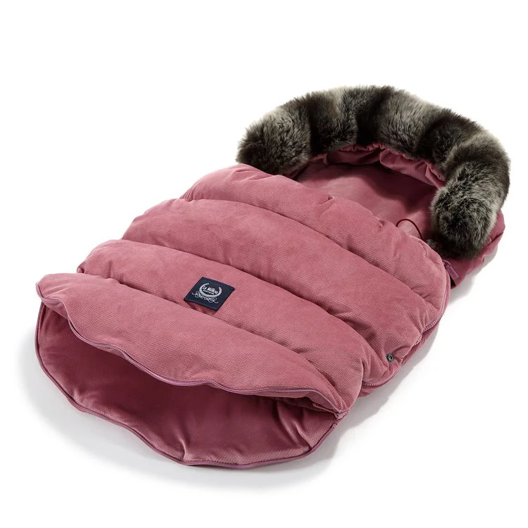 Husa de iarna pentru carucior La Millou - Combo - Velvet Collection - Mulberry
