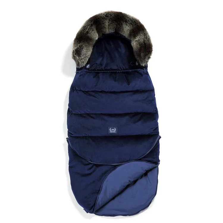 Husa de iarna pentru carucior La Millou - Combo - Velvet Collection - Royal Navy