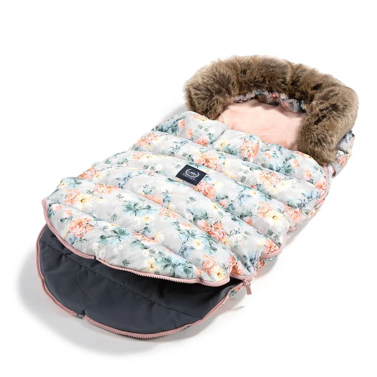Husa de iarna pentru carucior La Millou - Uni - Blooming Boutique & Powder Pink