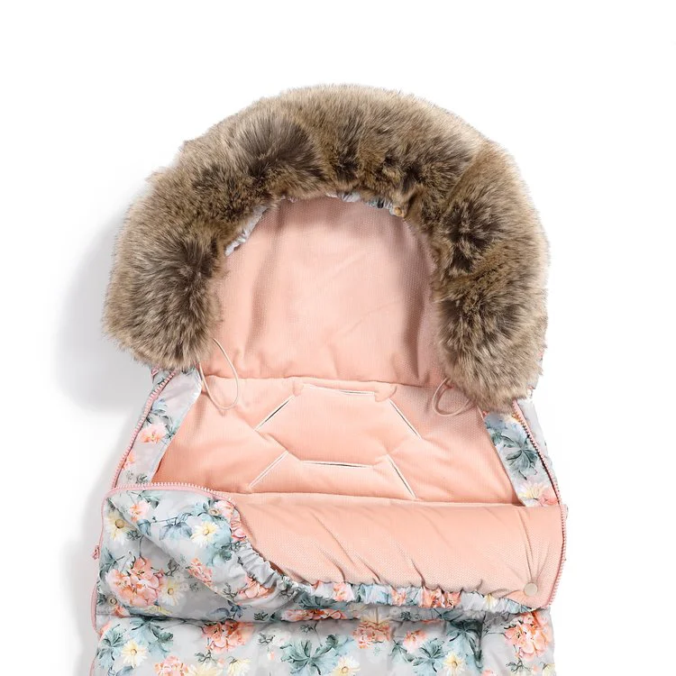 Husa de iarna pentru carucior La Millou - Uni - Blooming Boutique & Powder Pink
