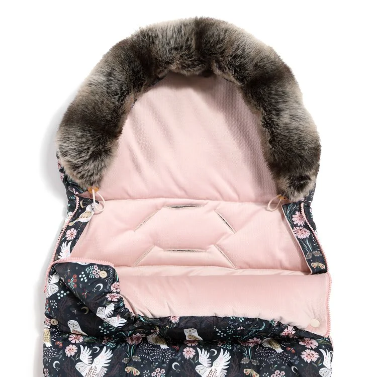 Husa de iarna pentru carucior La Millou - Uni - Magic Owl & Smoke Rose