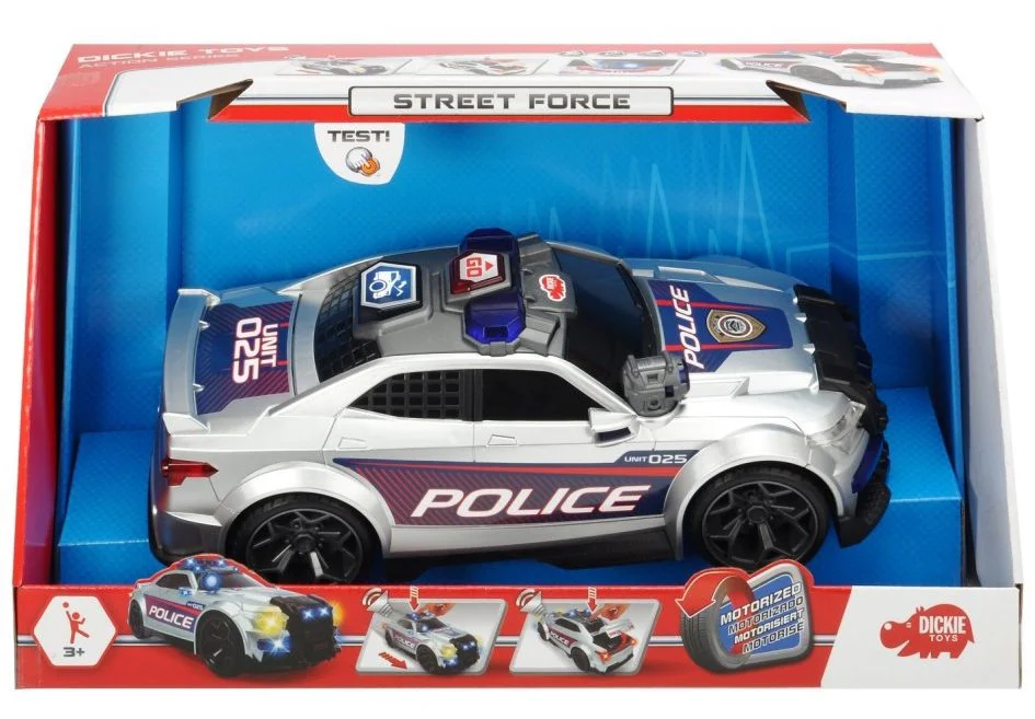 Masina de politie Dickie "Street Force" cu sunete si lumini, 33 cm foto