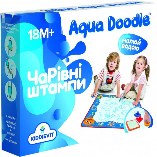 Набор Для Рисования Водой Aqua Doodle - Волшебные Штампы, 78x78 cм foto