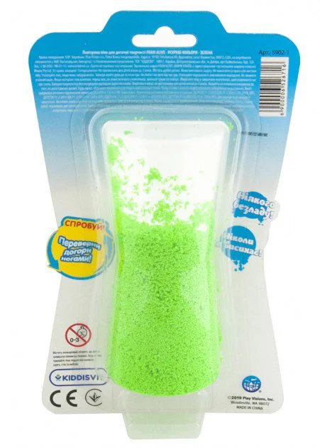 Воздушная пена для детского творчества Foam Alive Зеленая foto