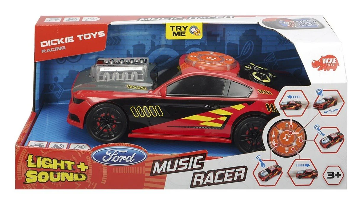 Masinuta de curse Dickie "Music Racer", 23 cm foto