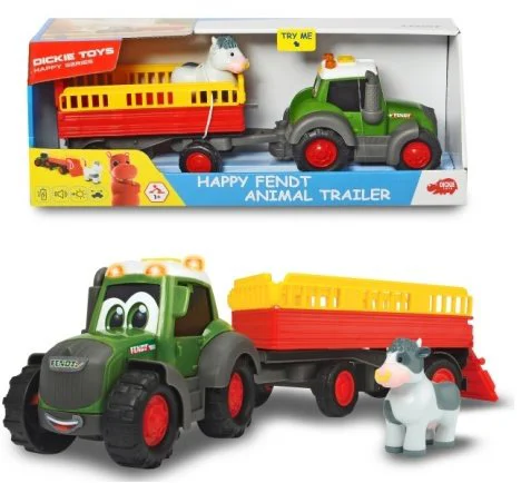 Tractor Dickie "Remorca fericita pentru animale" foto