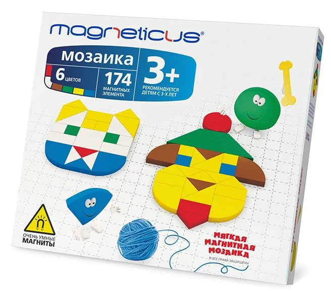 Set de creatie Magneticus "Mozaica", 174 elemente