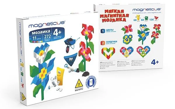 Set de creatie Magneticus Midi-Mozaica "Flori"
