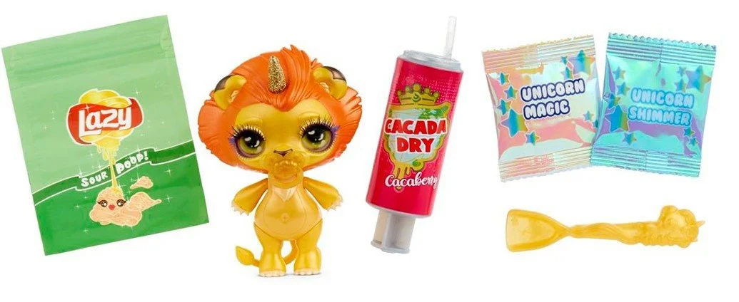 Set de joaca Poopsie Sparkly Critters S2 (animalut, accesorii, slime)